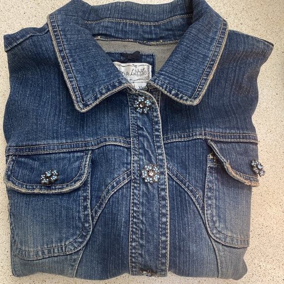 Live a Little XL Women’s Jean Jacket - Picture 3 of 12